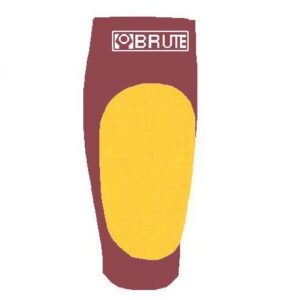 Brute 2-Tone Lycra Knee Pad in Maroon & Gold