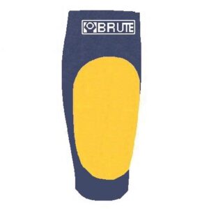 Brute 2-Tone Lycra Knee Pad in Navy & Gold